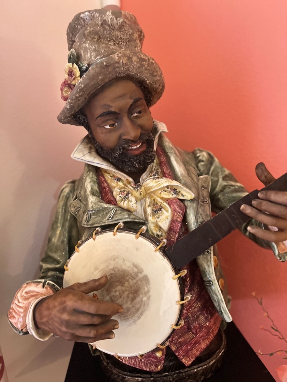 Decorative Multicolor Banjo Musician Figurine - Home Accent